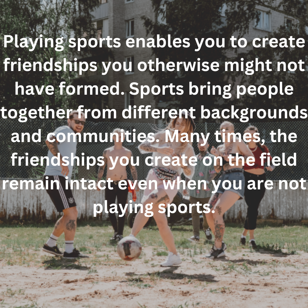 make friends playing sports<br />