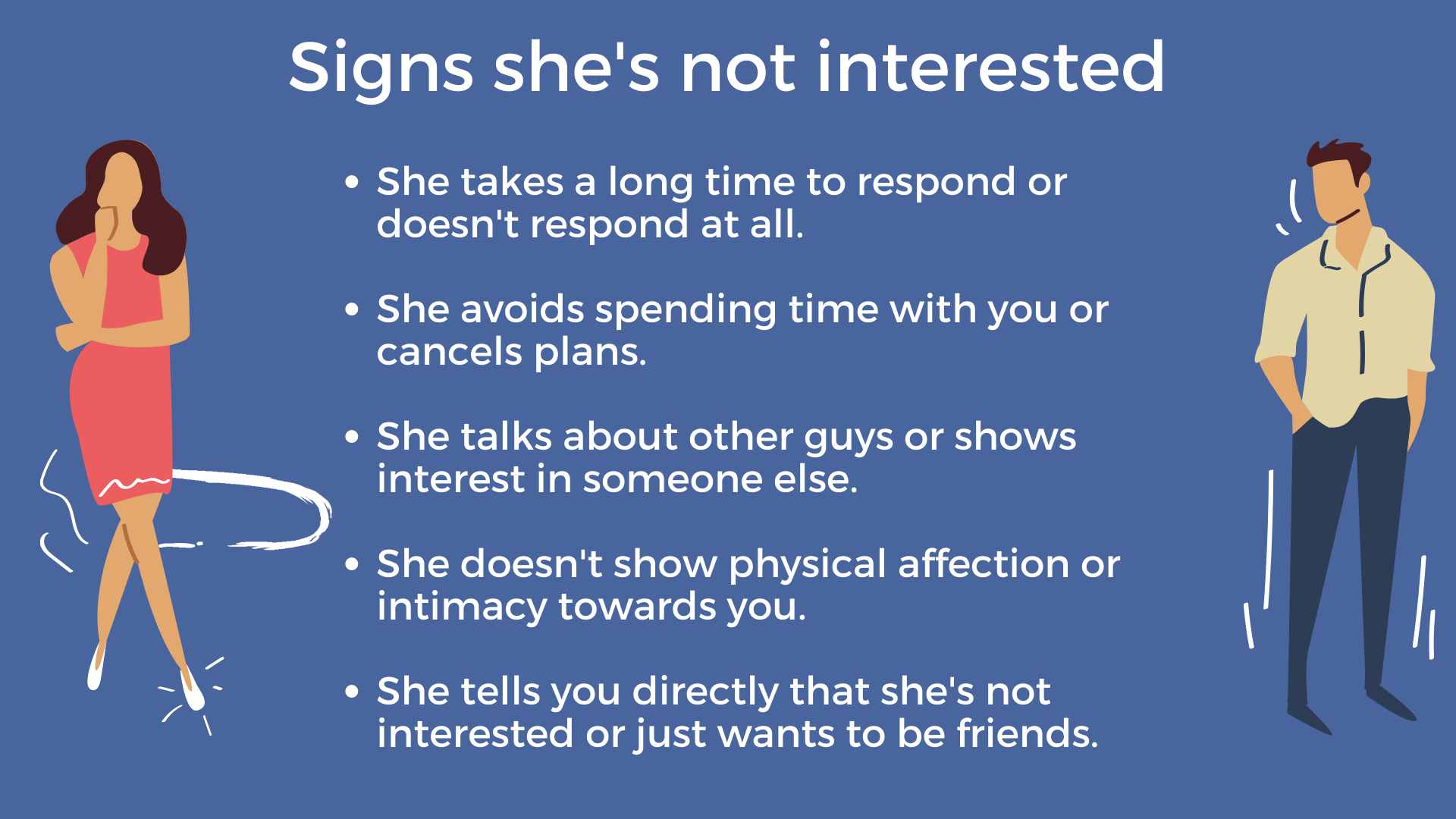 signs she's not interested
