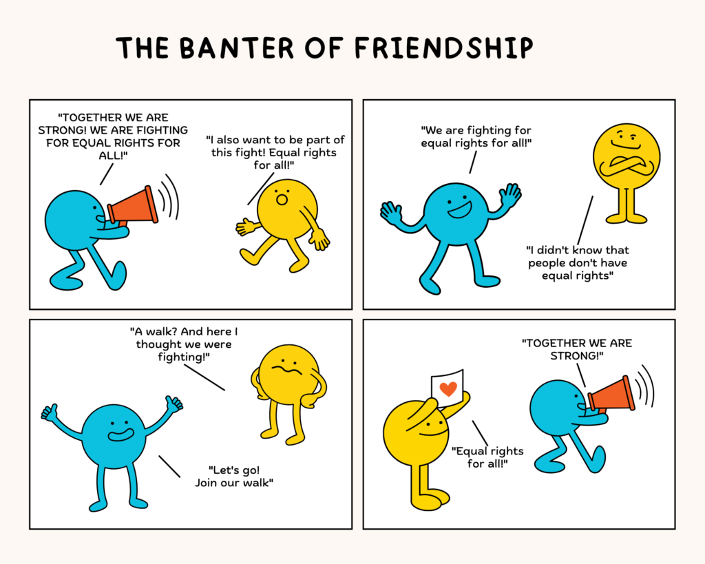 banter of friendship